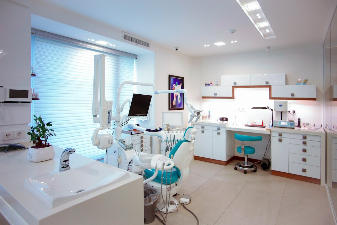 Dental clinic with dental chair and equipment