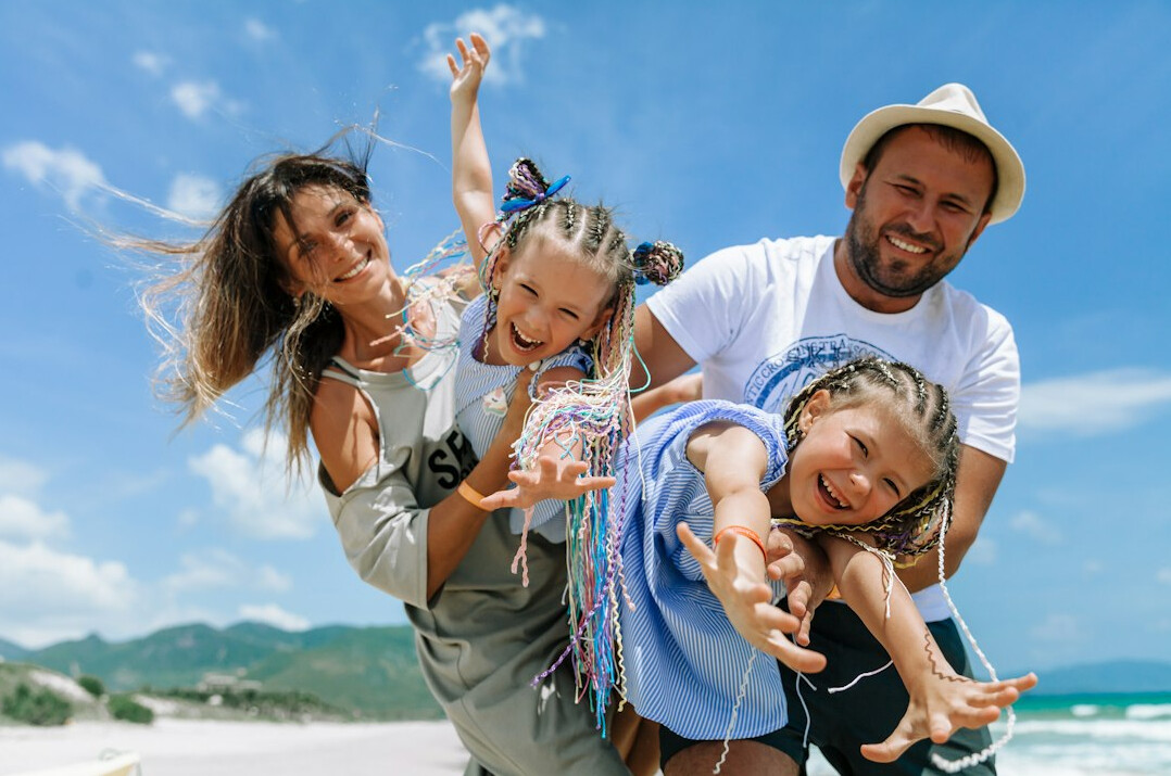 family enjoying life after insurance